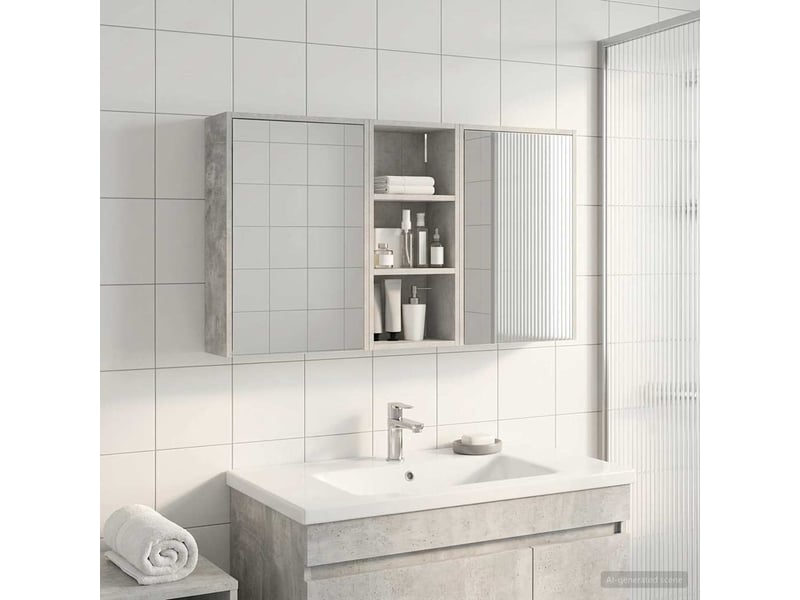  Ensemble de meubles de salle de bain 3 pc 116 x 16 x 62,5 cm cf63659  - Conforama D