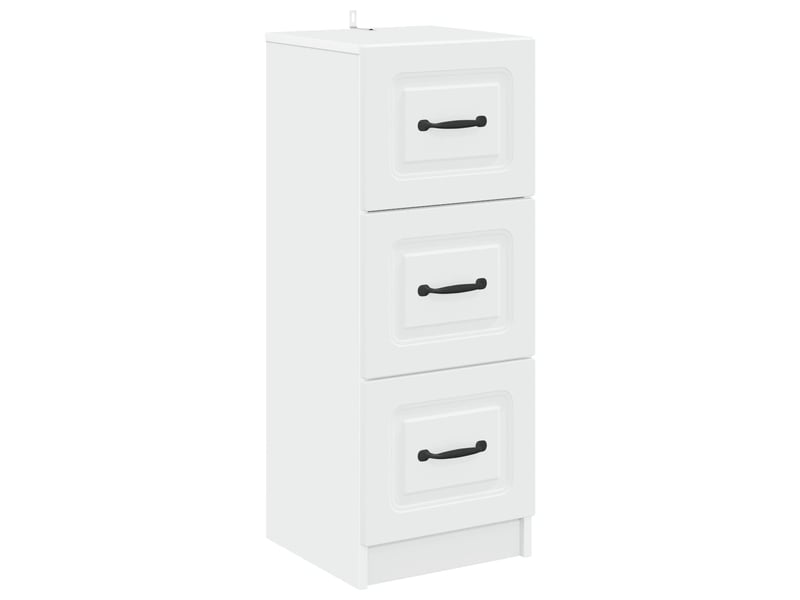  Armoire à tiroirs, rangement bureau blanc 33 x 34,5 x 87 cm bois d'ingénierie shl2380  - Conforama A