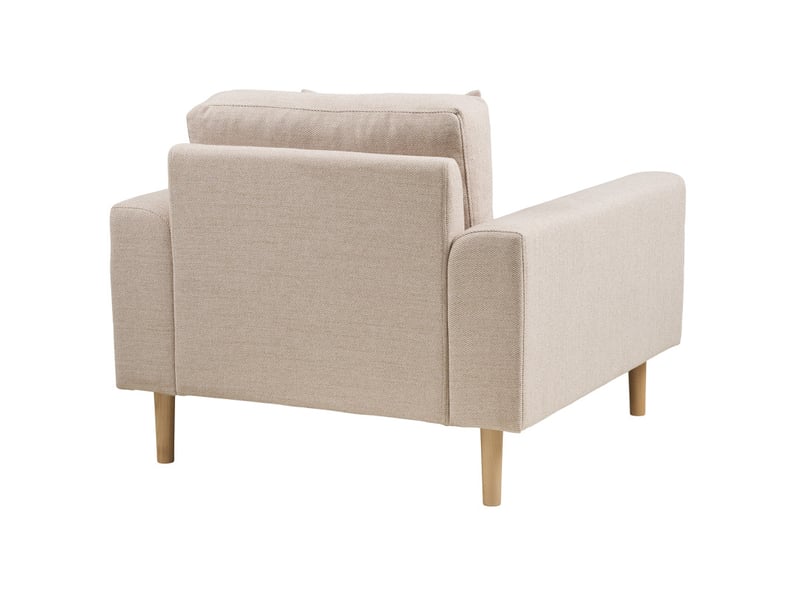 Fred- fauteuil en tissu sable  - Conforama C