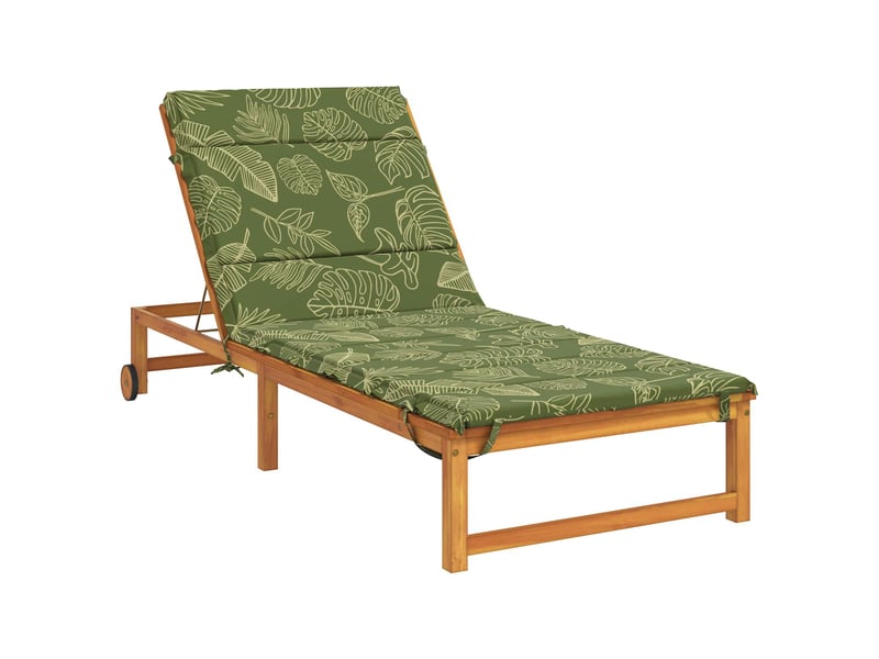 Coussin de transat, coussin pour bain de soleil gemert 100 % polyester modèle feuille cf56161 - Conforama C
