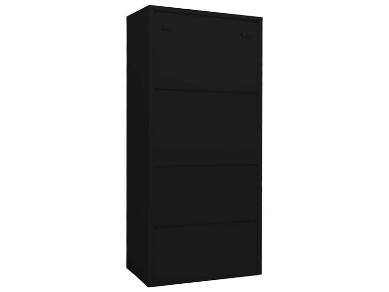  Garde-robe, armoire de rangement noir 80x50x180 cm acier  - Conforama D
