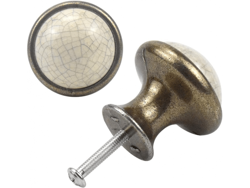  Poignée de porte de tiroir en céramique, 10 pièces, boutons de tiroir ronds de 37 mm, bouton de meuble vintage, boutons de porte  - Conforama B