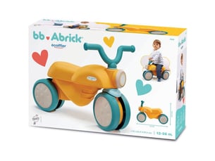 Ma premiere moto trotteur pousseur retro 12 a 36 mois avec grandes roues anti glisse