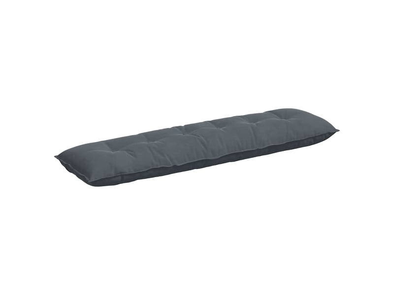 Coussin de dos, coussin de dossier gris foncé 180 x 50 cm tissu en velours côtelé cf54709 - Conforama A