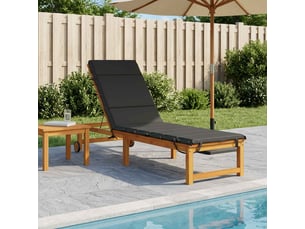 Coussin de transat, coussin pour bain de soleil gemert 100 % polyester anthracite cf56101