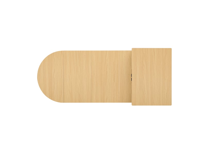  Îlot de cuisine blanc sur roulettes, table extensible, prises, led et tiroirs  - Conforama E
