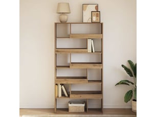 Bibliotheque coloris  bois clair  <strong></strong> <strong></strong> - 100 cm x 187.5 cm