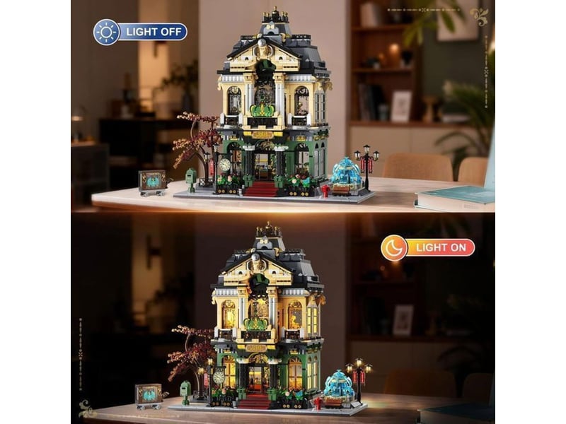  Jeu de construction ville magasin de bijoux led 1933 pieces maison a deux niveaux 151498_AABIZ50855_6_DROPFR - Conforama E