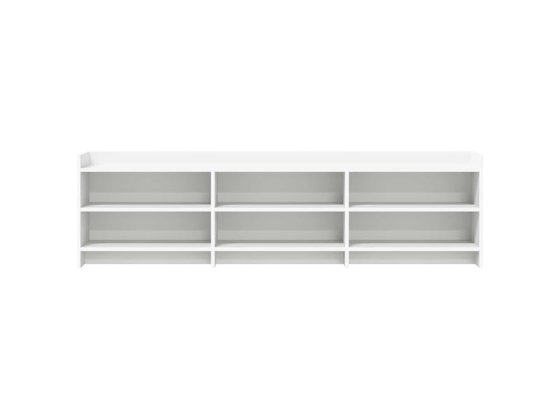  Meuble tv - banc tv - meuble de rangement 168 x 33 x 47 cm blanc bois d'ingénierie  - Conforama D