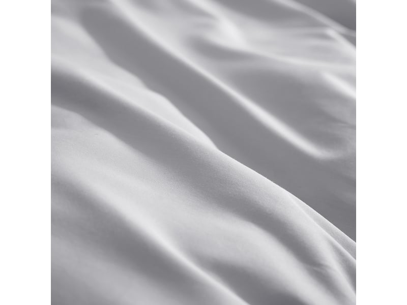  Housse de couette 140x200 cm percale de coton galet PD25271 - Conforama D