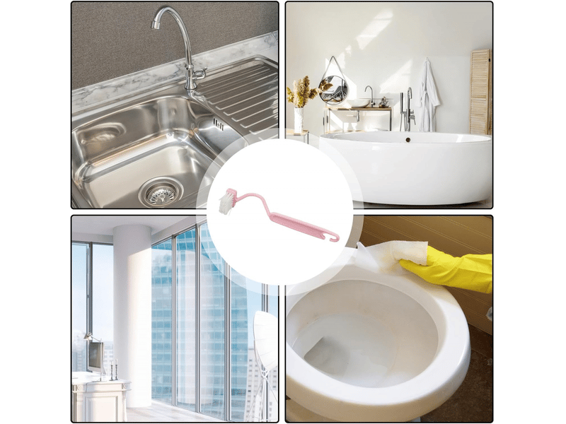  Brosse wc contour | brosse wc en s à poils souples | brosse coudée pour le nettoyage des toilettes, de la cuisine et de la salle de bain  - Conforama E