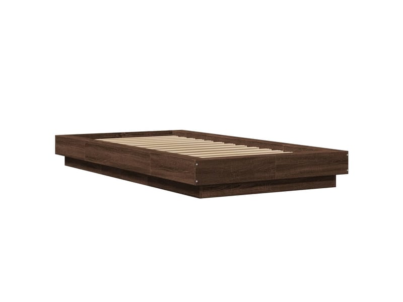  Lit simple- lit adulte -  cadre de lit avec lumières led sans matelas 100x200 cm  - Conforama B