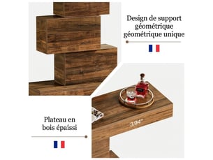Console 0 tiroir(s)  coloris marron <strong>GENERIC HOME</strong> <strong></strong>