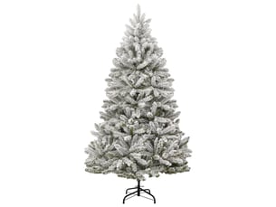 Sapin de noël - arbre de noël artificiel à charnières avec neige floquée 270 cm