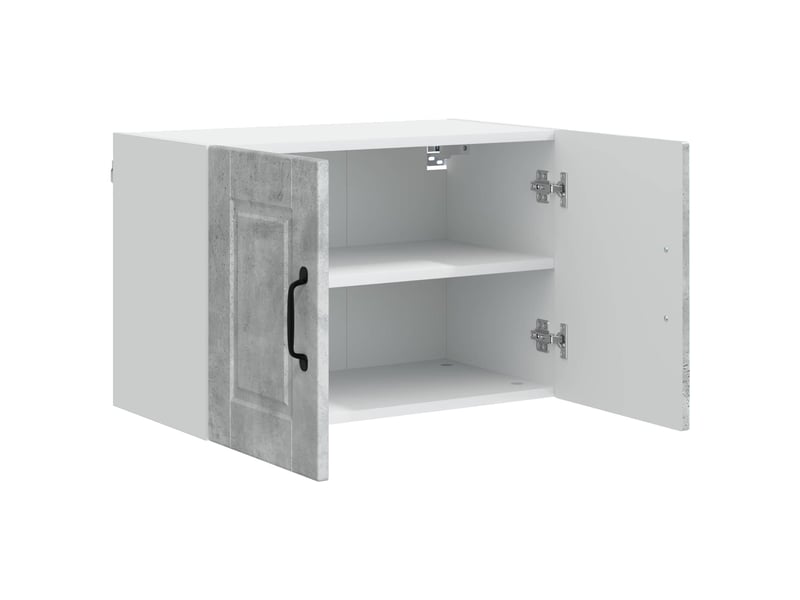 Meuble mural de cuisine | armoire de cuisine 2 pcs gris béton bois d'ingénierie shl1517 - Conforama E