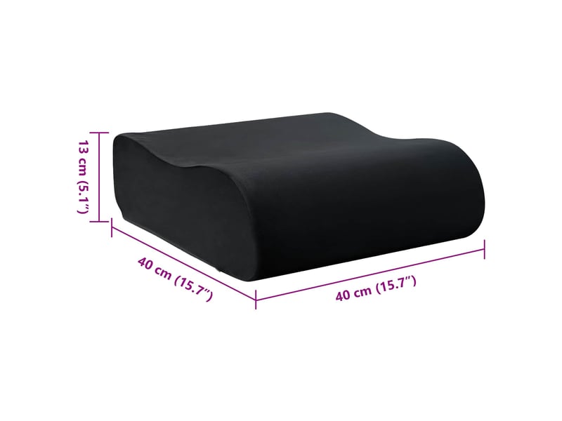 Coussin d'assise, coussin pour chaisecanapé uni noir 40 x 40 x 13 cm mousse pu cf51530 - Conforama E