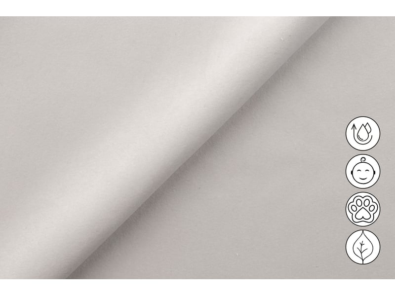  Canapé d'angle 4 places roden avec relax, tissu velours crème RODEN - Conforama E