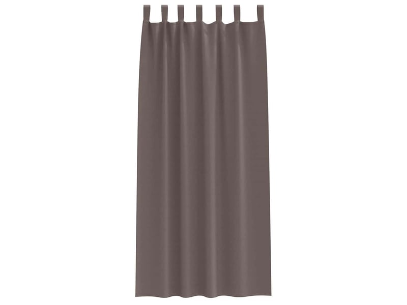  Lot de 2 rideaux occultants, rideaux black-out avec anneaux marron foncé 245 x 140 cm cf44705  - Conforama D
