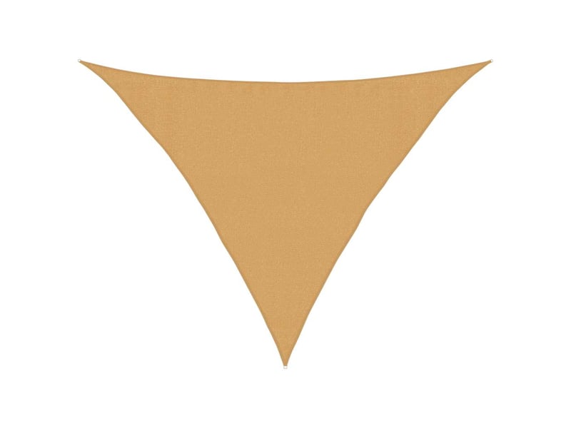  Voile d'ombrage - voile d'ombre - voile parasol 160 gm² triangulaire sable 3,5x3,5x4,9 m pehd  - Conforama A