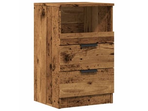 Vidaxl tables de chevet 2 pcs vieux bois ingénierie meuble rangement 40x36x65 cm chambre salon