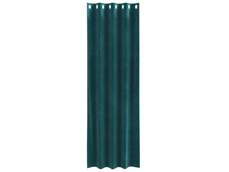  Lot de 2 rideaux, rideaux de fenêtre vert foncé 140 x 225 cm velours cf44127  - Conforama D