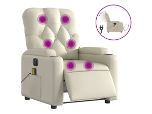 Fauteuil relax électrique  <strong></strong> Tissu beige