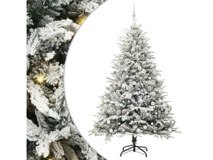 Sapin de noël, arbre de noël artificiel pré-éclairé avec ensemble de boules shl692