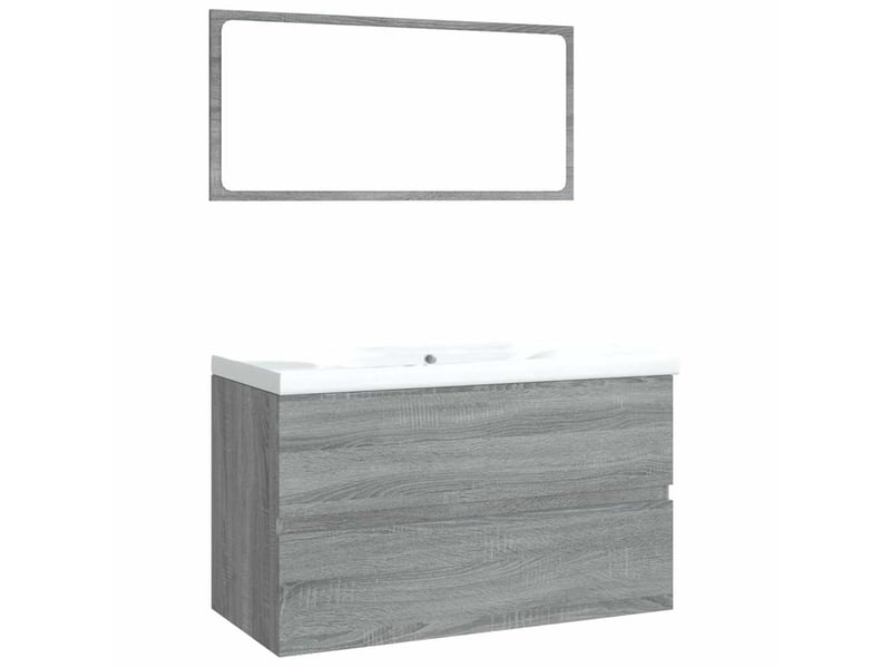  Meubles de salle de bain, armoire salle de bain sonoma gris bois d'ingénierie cf65465  - Conforama A