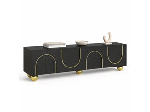 Meuble tv coloris noir 170 cm LPOSPI  