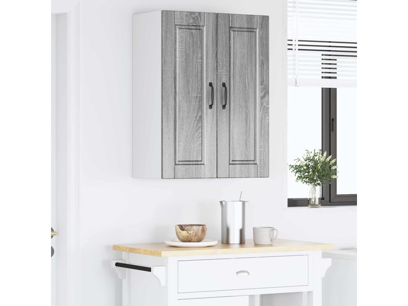 Meuble mural de cuisine | armoire de cuisine 2 pcs gris sonoma bois d'ingénierie shl6277 - Conforama D