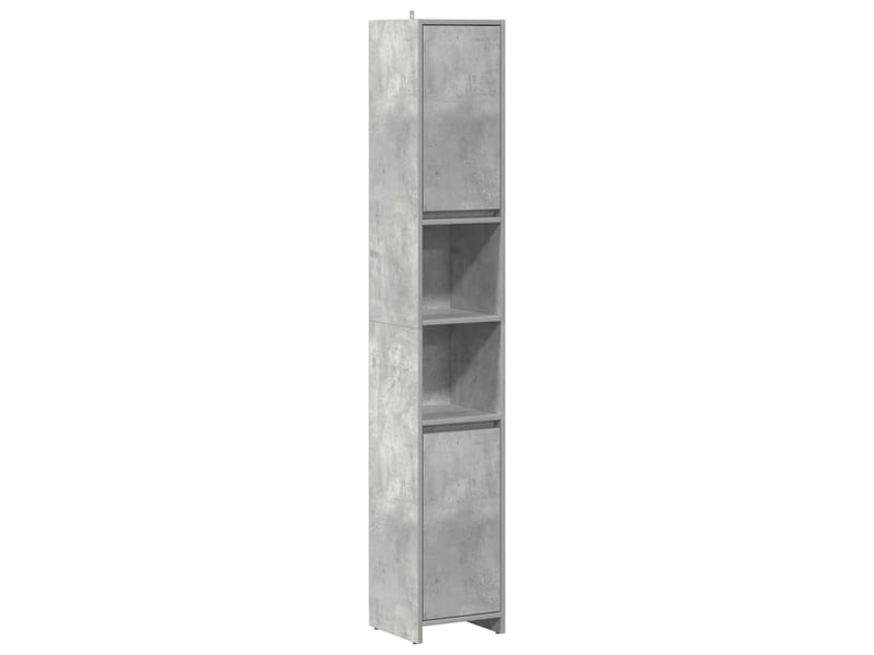 Ensemble de meubles de salle de bain 4 pcs gris béton cf63865 - Conforama D