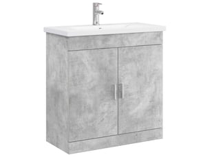 Ensemble de mobilier de salle de bain gris béton shl4610
