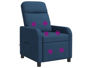 Fauteuil convertible VIDAXL  Tissu bleu