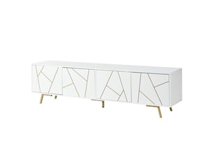 Meuble tv coloris blanc  <strong></strong>  <strong></strong>