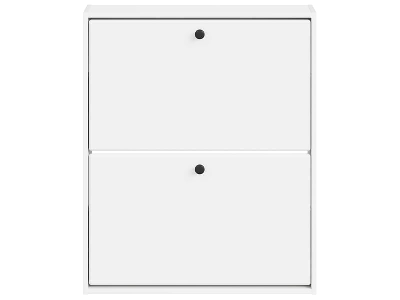  Meuble à chaussures mural, armoire à chaussures breda 71x17x86 cm blanc  - Conforama D