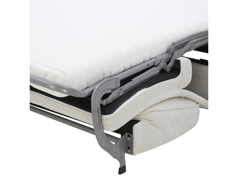Canape droit convertible beige 3 places  - Conforama N