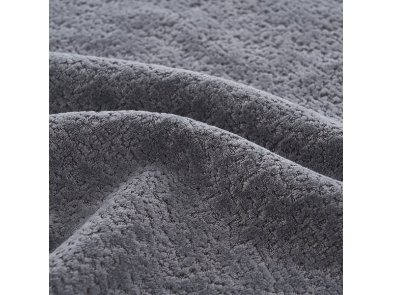  Canapé modulaire convertible 5 places en tissu gris, 263 cm, mousse intégrale et sans montage pour le salon  - Conforama D