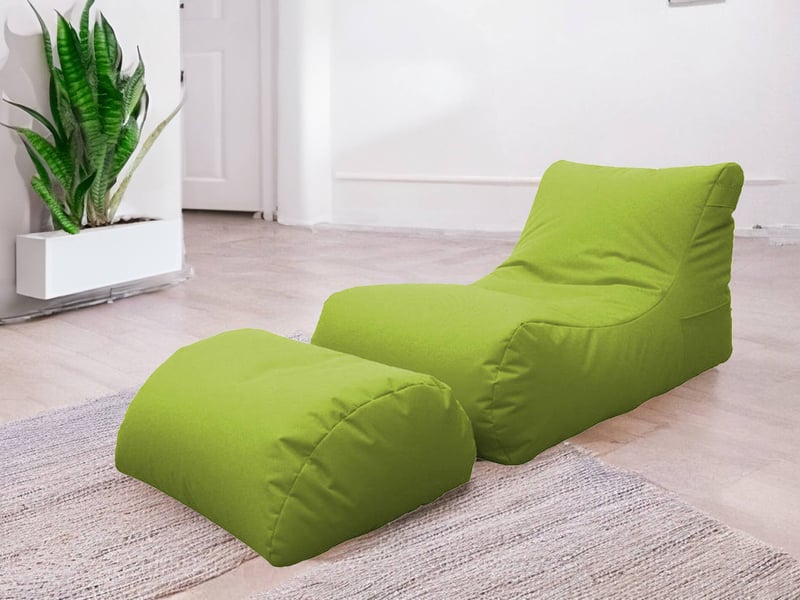  Pouf alton, forme sac, 120x80x60h cm vert Alton - Conforama D