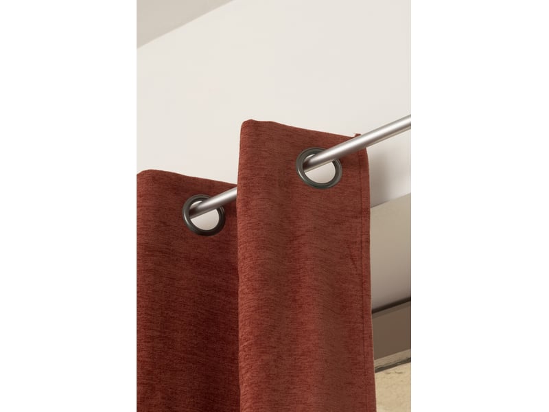 Rideau occultant phonique et thermique 140 x 240 cm osiris terracotta 15676 - Conforama E