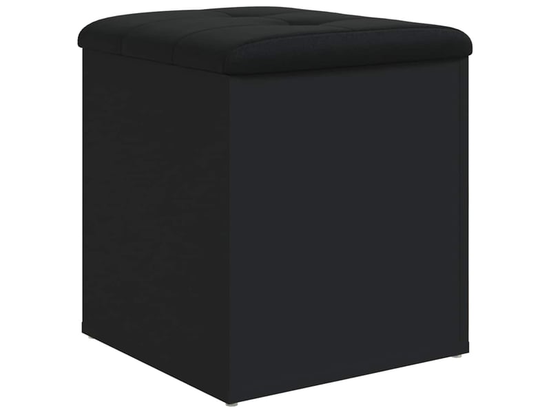  Banc chambre, banc de rangement noir 42x42x45 cm bois d'ingénierie  - Conforama E