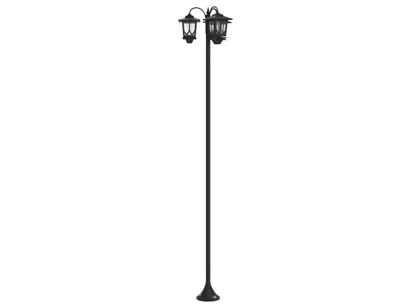  Lampadaire à 3 têtes noir 16x16x187 cm aluminium et abs shl83929  - Conforama D