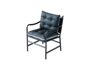 Fauteuil fixe <strong>OKMYHOME</strong> <strong></strong> Simili noir vendu A l'unité