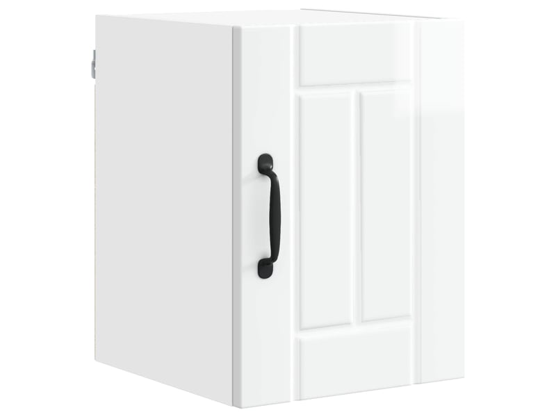  Meuble mural de cuisine, armoire de cuisine 2 pcs blanc brillant bois d'ingénierie shl7750  - Conforama E