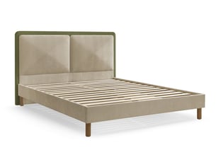 Lit 2 places 140x190 cm BOBOCHIC  MARA coloris vert