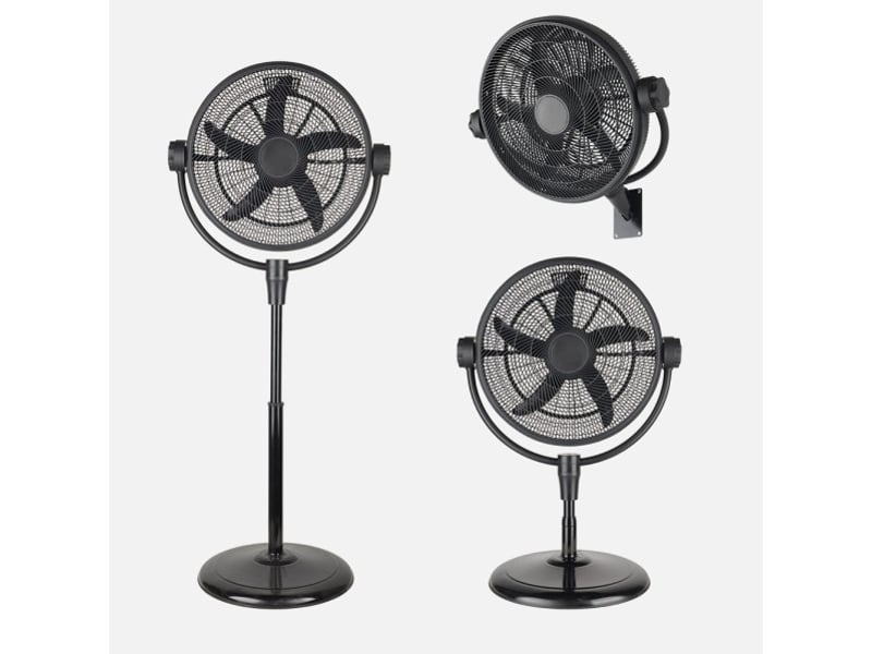  Ventilateur sur pied fabrilamp aifos 90 w 3 vitesses noir 257141009 - Conforama A