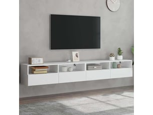 Meuble tv coloris blanc  <strong></strong>  <strong></strong>