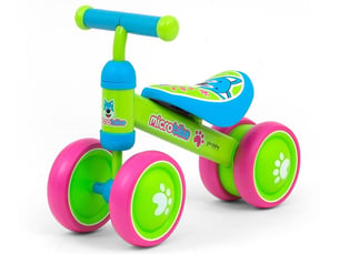 Porteur micro puppy vert, bleu, rose