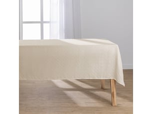 Nappe de table jacquard elyse 140x240cm naturel