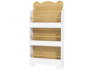Bibliothèque pour enfant, rangement livre enfant 3 niveaux pour salle de jeux, chambre d'enfant, bois naturel