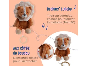Peluche musicale lion babou